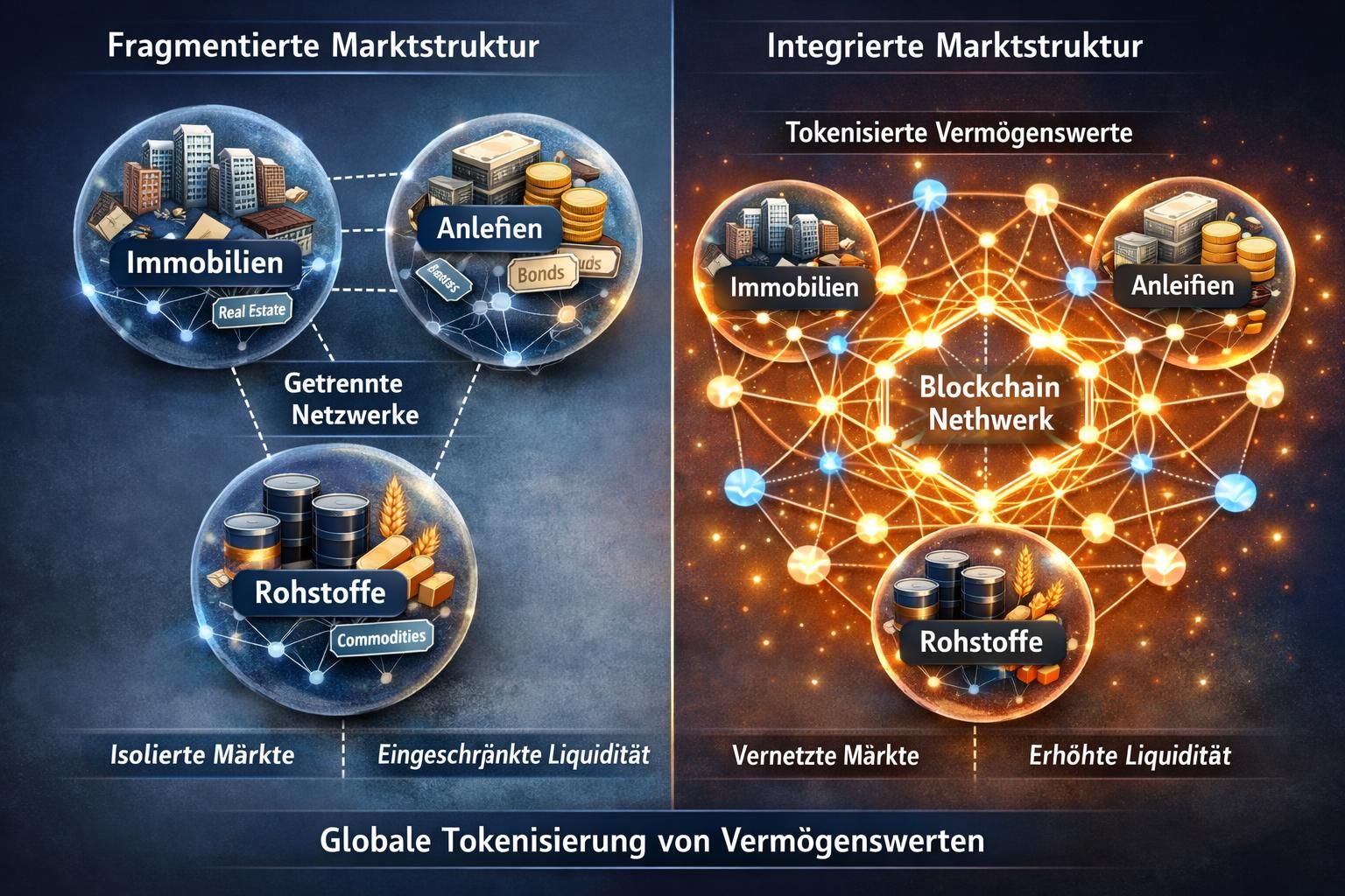 erkunden sie die auswirkungen der tokenisierung auf die globale liquidität und analysieren sie, ob sie zu einer fragmentierung oder einer expansion der finanzmärkte führt.